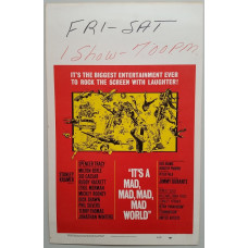 It's a Mad Mad Mad Mad World - Original 1964 Window Card